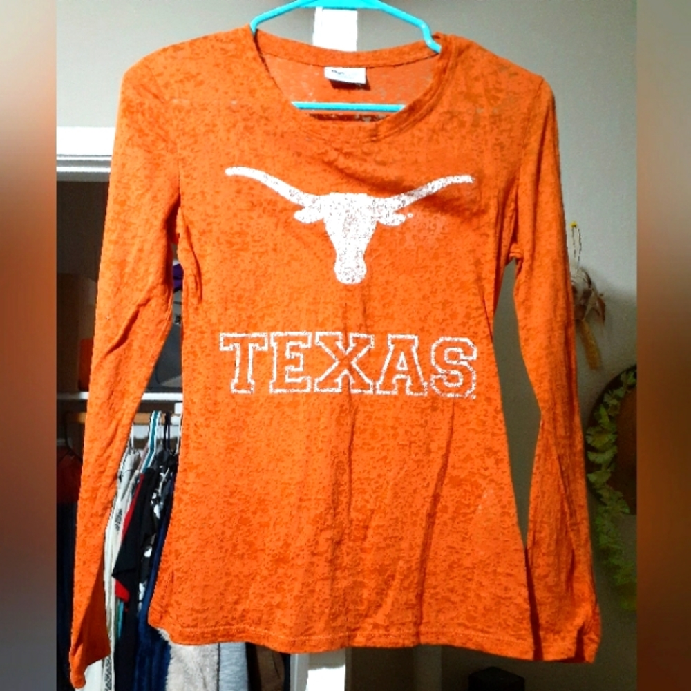 Small Pro Edge Long Sleeve Texas Long Horns T-Shirt